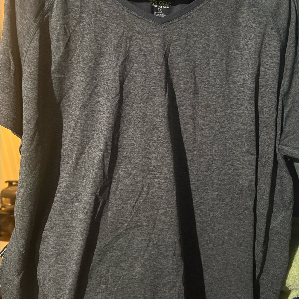 Tek Gear Women’s Charcoal V-Neck Tee